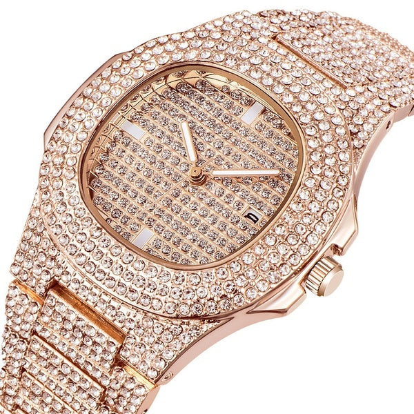 Luxury Watch Gold Diamond Watches Stainless Steel