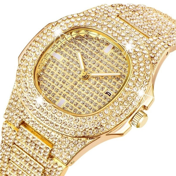 Luxury Watch Gold Diamond Watches Stainless Steel